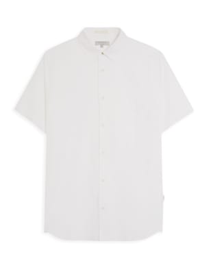 Regular Fit Linen Rich Oxford Shirt