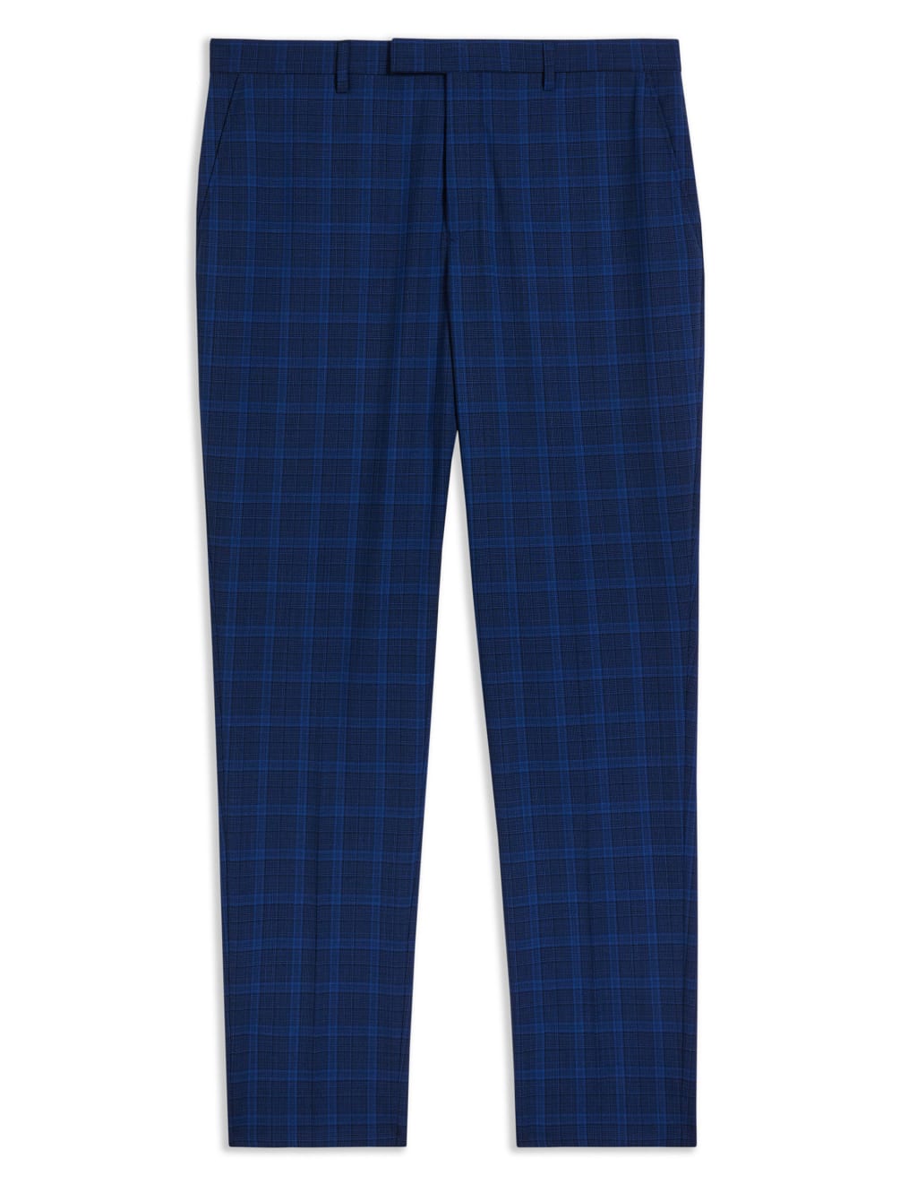 Slim Fit Wool Rich Check Trousers image 2