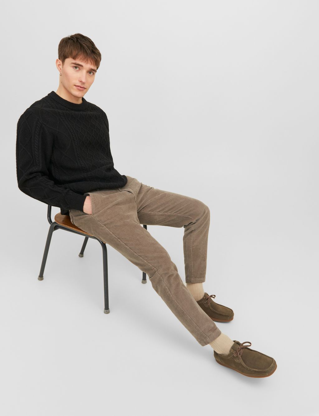 Tapered Fit Corduroy Chinos image 5