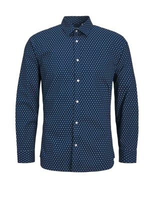 Slim Fit Cotton Rich Print Shirt