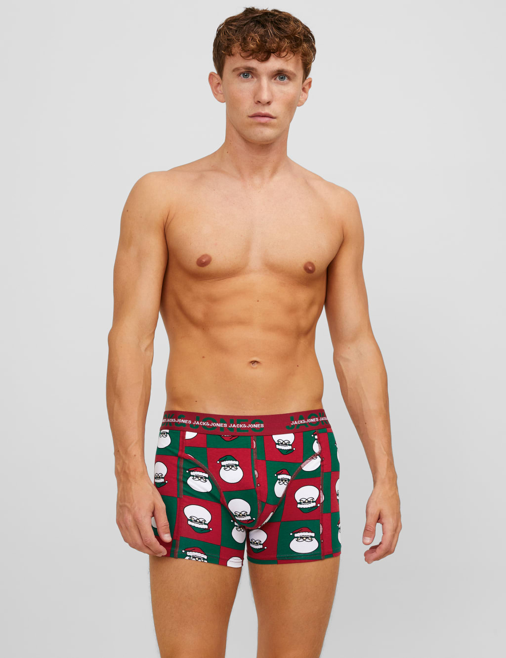 3pk Cotton Stretch Christmas Trunks image 2