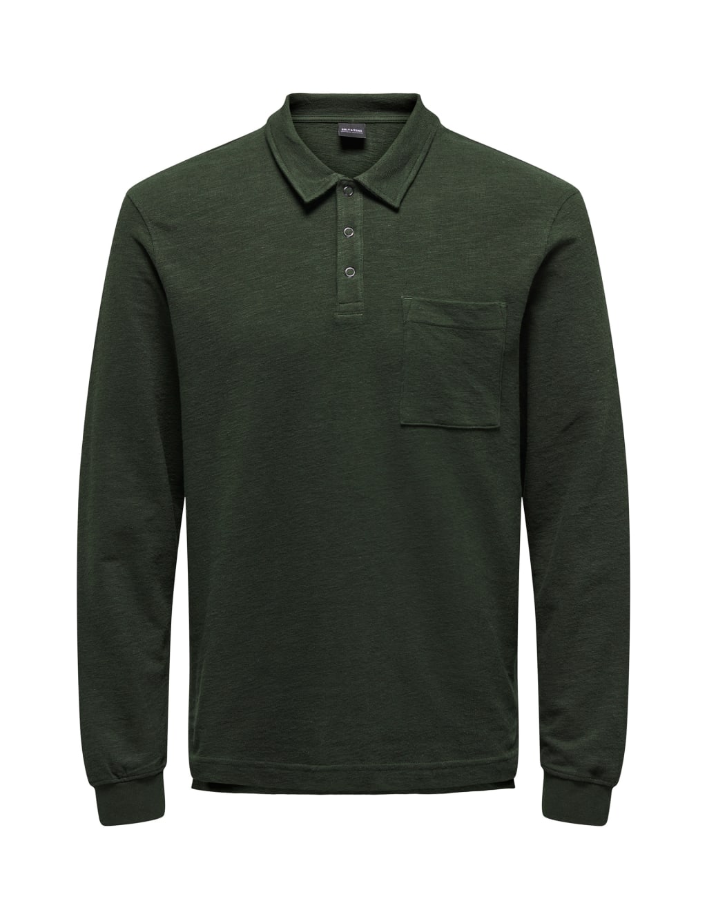 Pure Cotton Long Sleeve Polo Shirt image 1