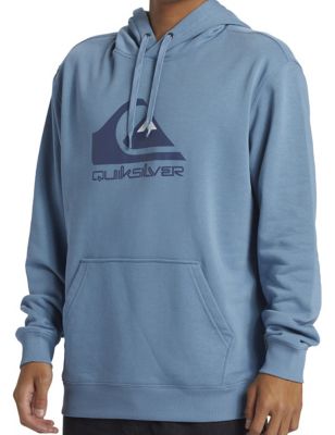 Quiksilver Mens Logo Graphic Hoodie - M - Blue, Blue