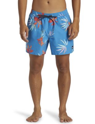 Quiksilver Mens Everyday Mix Volley Floral Swim Shorts - Bright Blue Mix, Bright Blue Mix,Blue Mix,B