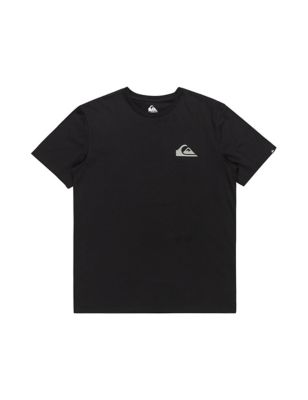 Quiksilver Mens Pure Cotton Crew Neck T-Shirt - XXL - Black, Black