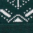 Cotton Blend Fair Isle High Neck Jumper - greenmix