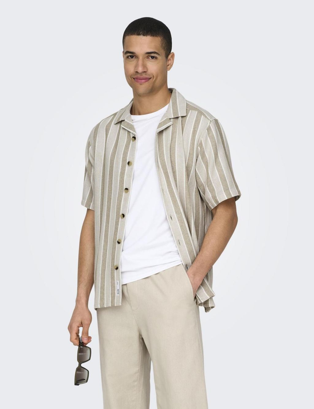 Pure Cotton Striped Textured Shirt