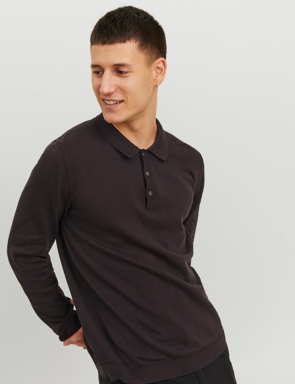 Pure Cotton Knitted Polo Shirt image 3