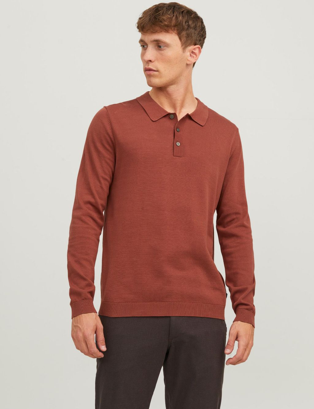 Pure Cotton Knitted Polo Shirt image 1