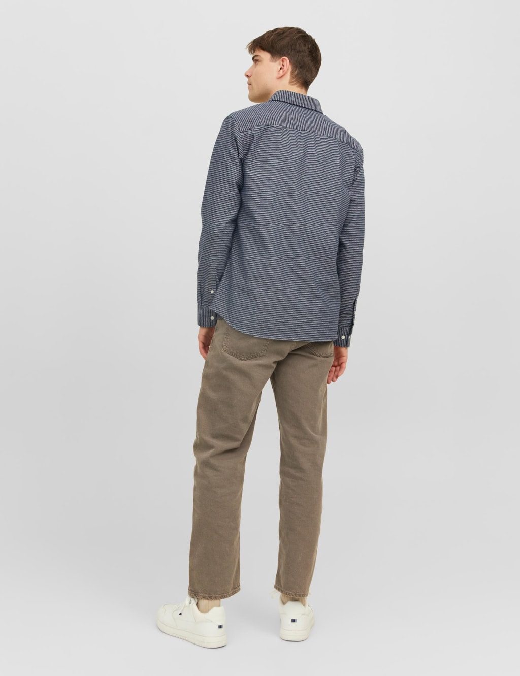 Cotton Rich Striped Oxford Shirt image 7