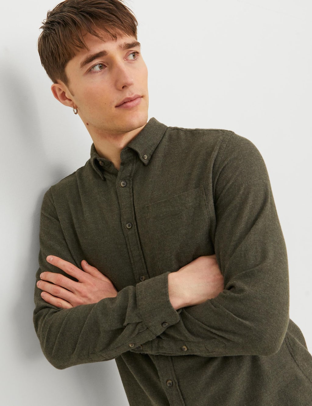 Slim Fit Pure Cotton Oxford Shirt image 6