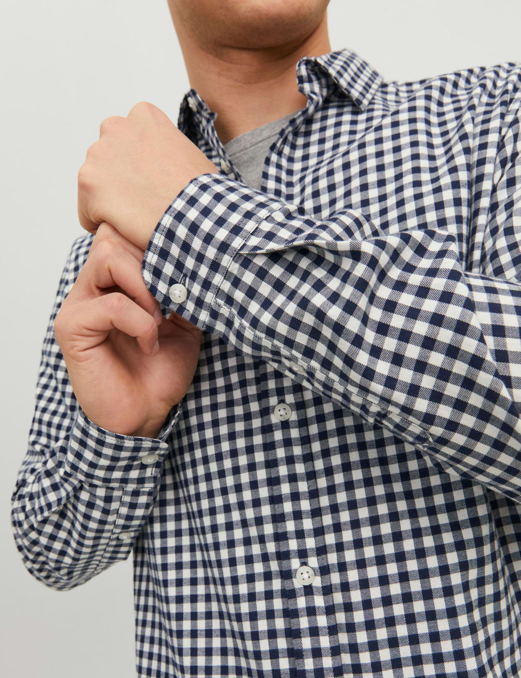Slim Fit Pure Cotton Check Oxford Shirt image 7