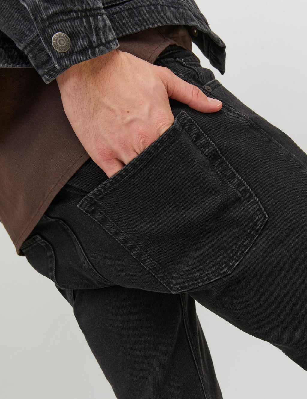 Regular Fit Pure Cotton 5 Pocket Jeans image 7