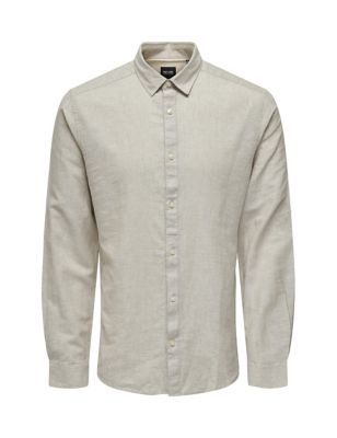 Cotton Linen Blend Shirt
