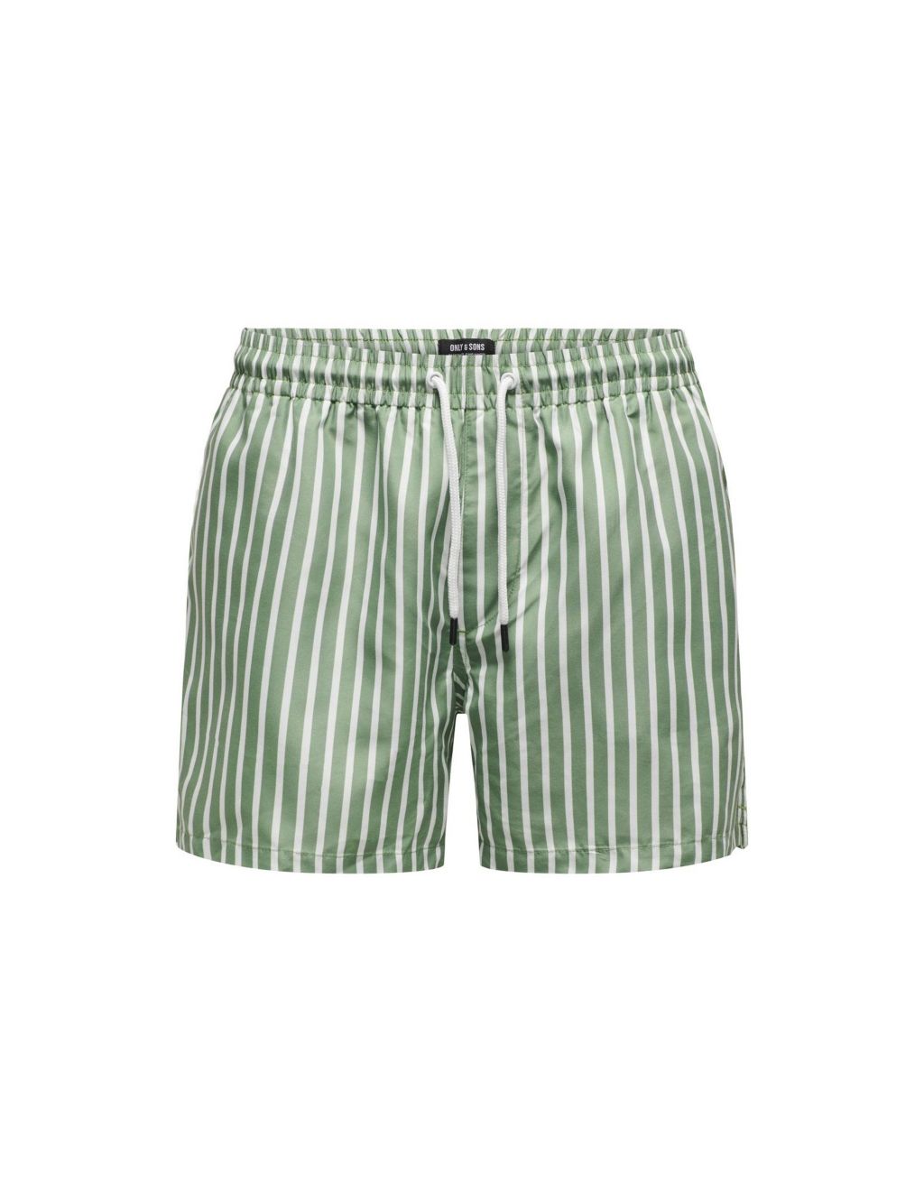 Pocketed Striped Swim Shorts