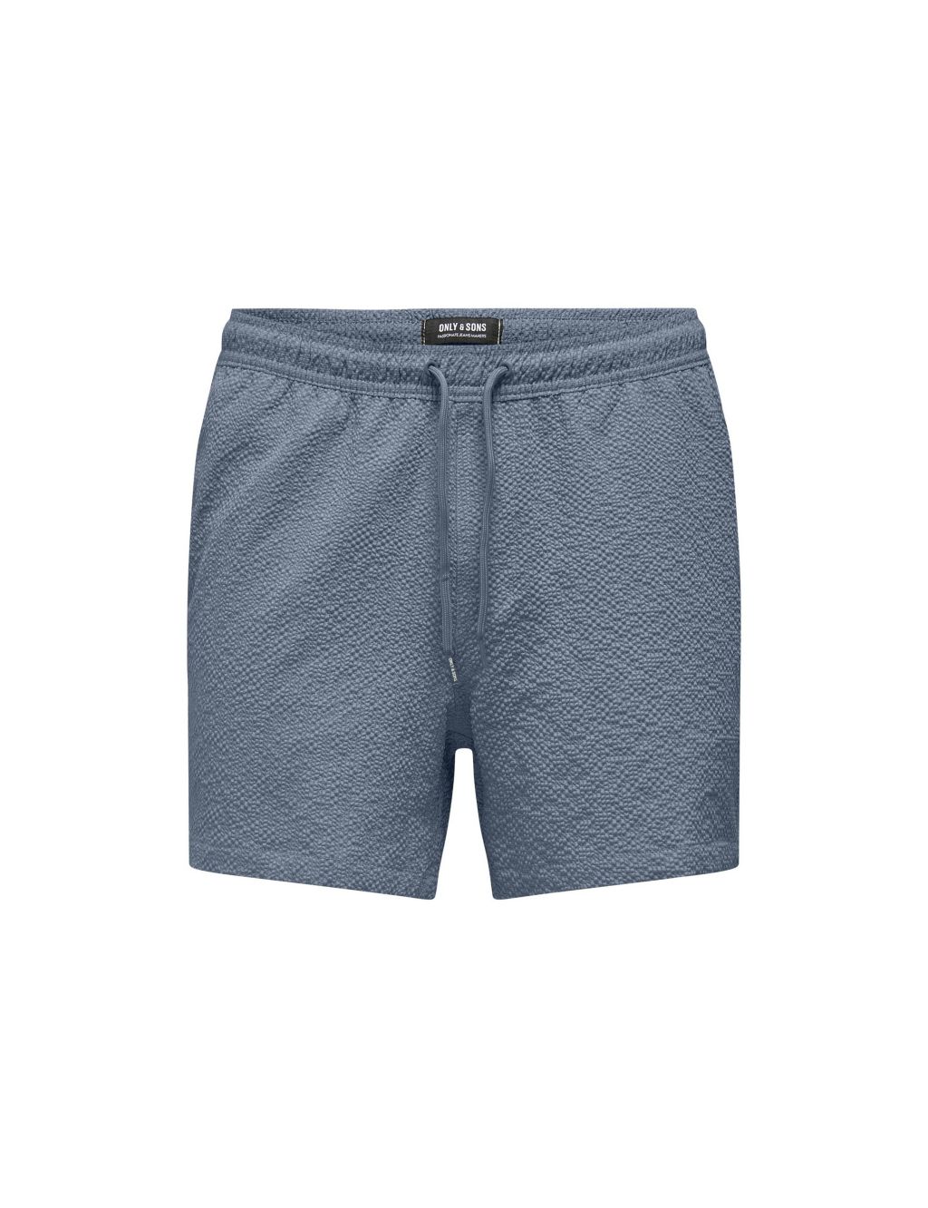 Pocketed Seersucker Swim Shorts