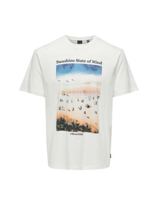 Pure Cotton Palm Tree T-Shirt