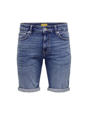 5 pocket Denim Shorts