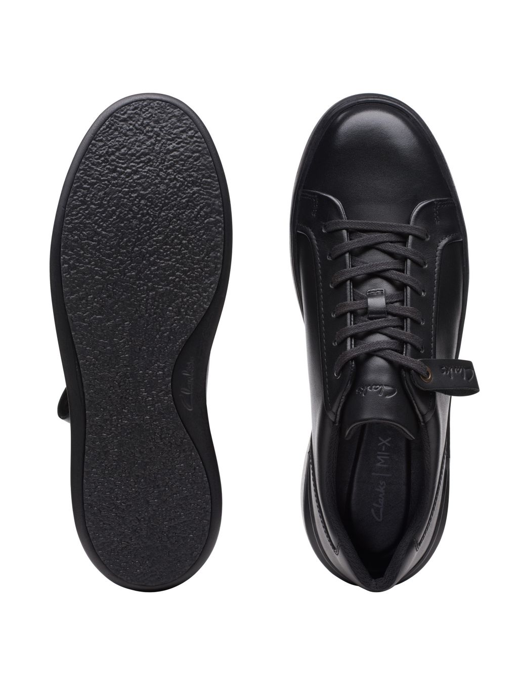Leather Lace Up Trainers image 5