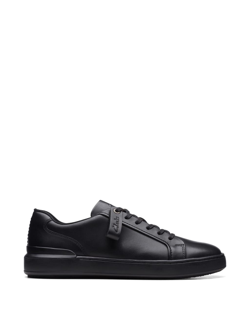 Wide Fit Leather Lace Up Trainers image 1