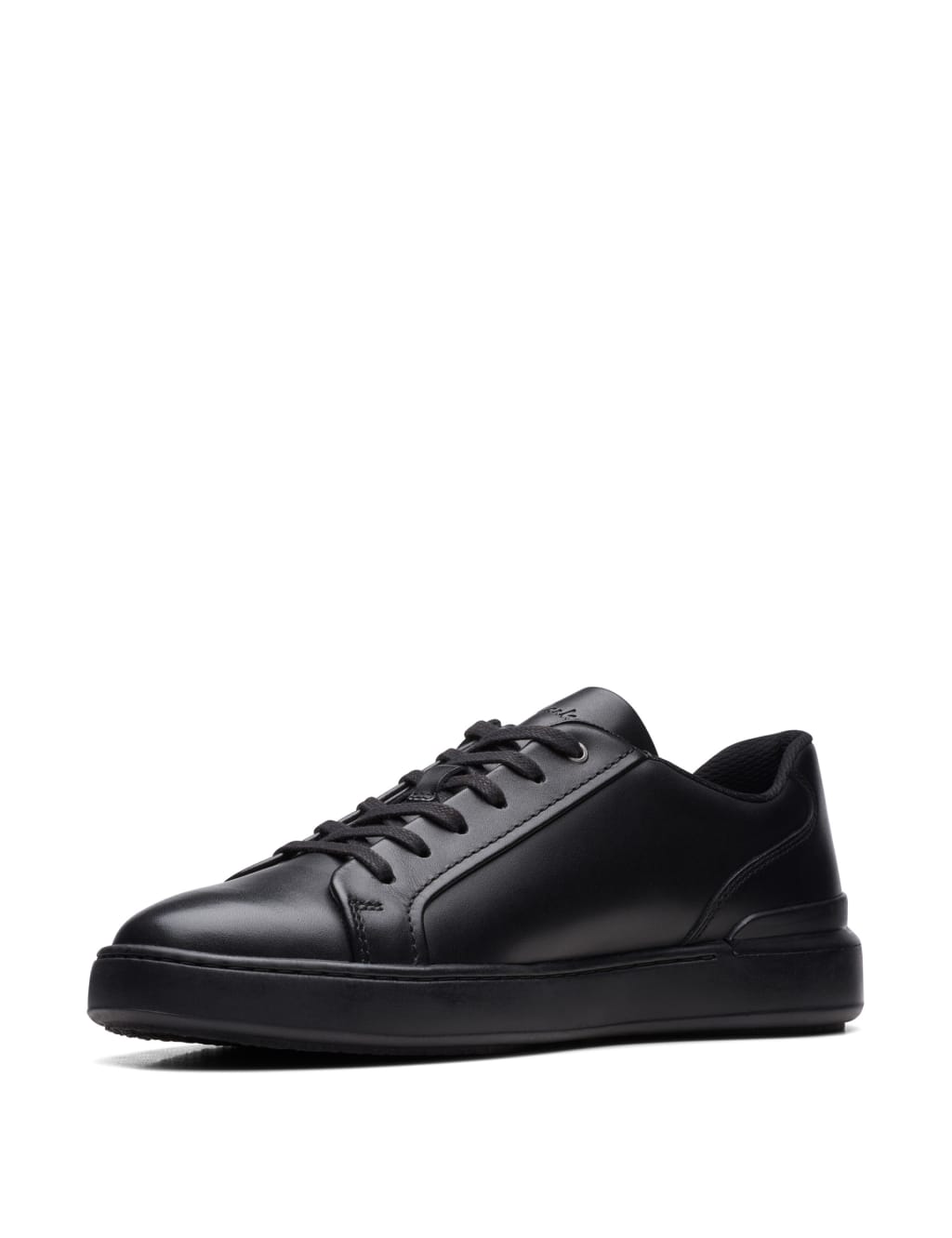 Wide Fit Leather Lace Up Trainers image 4