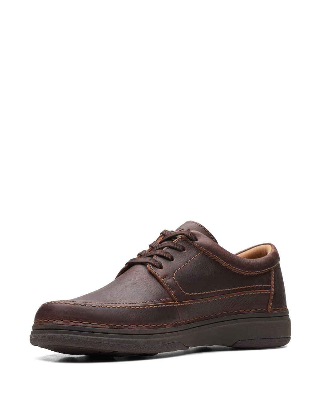 Wide Fit Leather Casual Shoes image 4