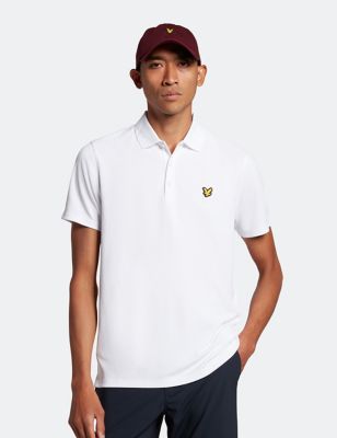 Lyle & Scott Men's Technical Polo Shirt - White, White,Navy
