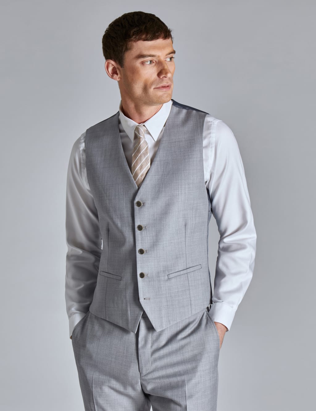 Slim Fit Wool Rich Waistcoat