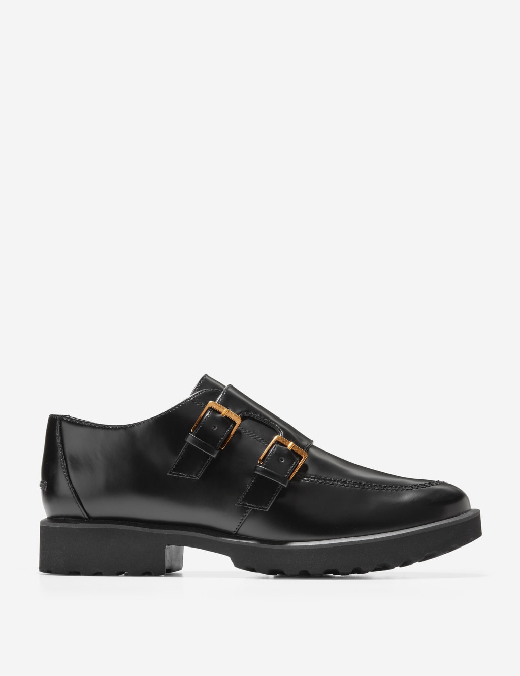 Greenwich Leather Buckle Block Heel Shoes image 1