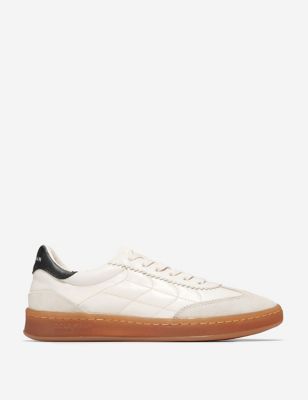 Cole Haan Womens Grandpro Breakaway Leather Lace Up Trainers - 5 - Ivory, Ivory