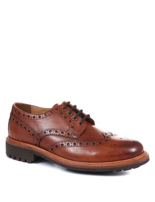 M&S Jones Bootmaker Mens Leather Goodyear Welted Derby Shoes