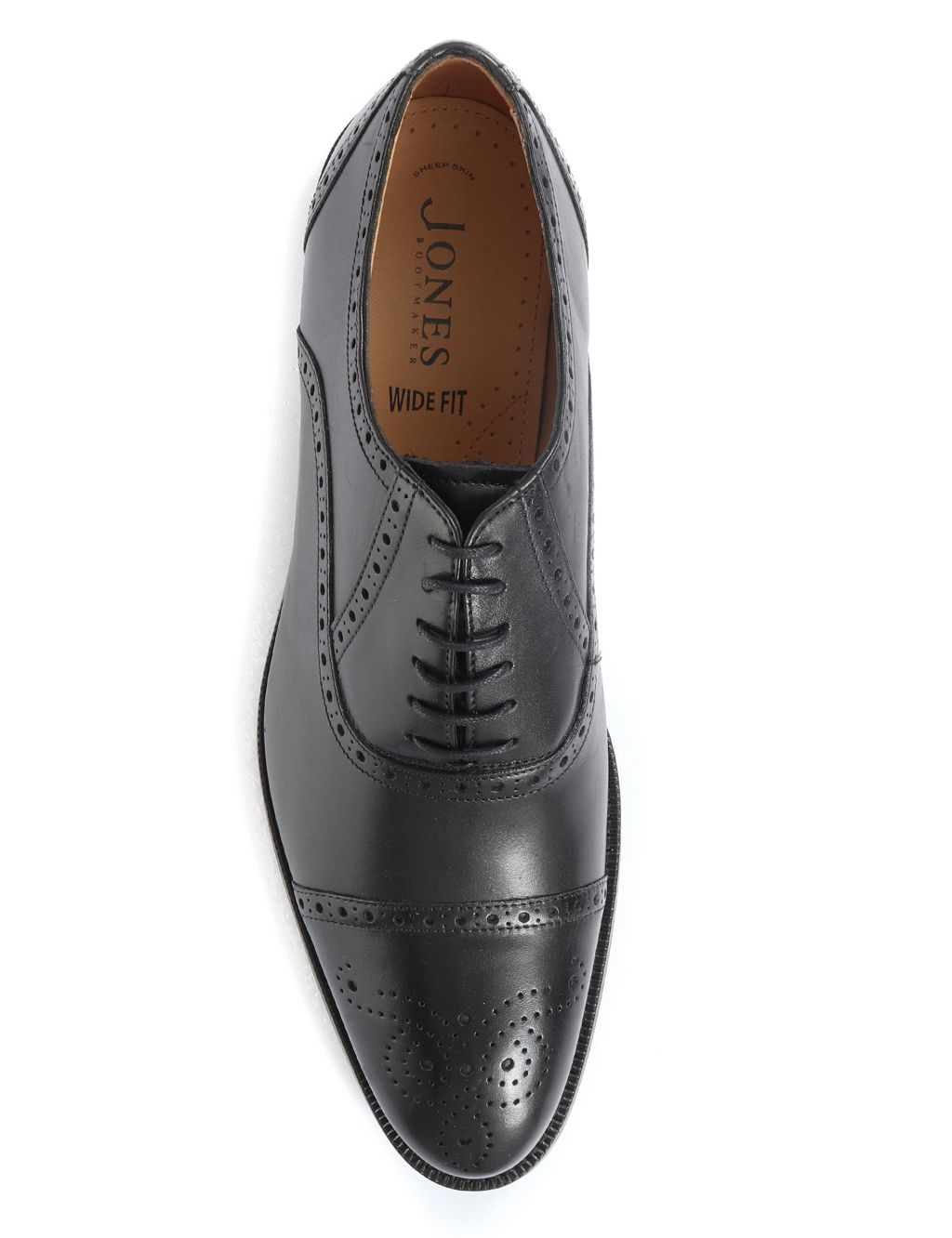 Wide Fit Leather Oxford Shoes image 3