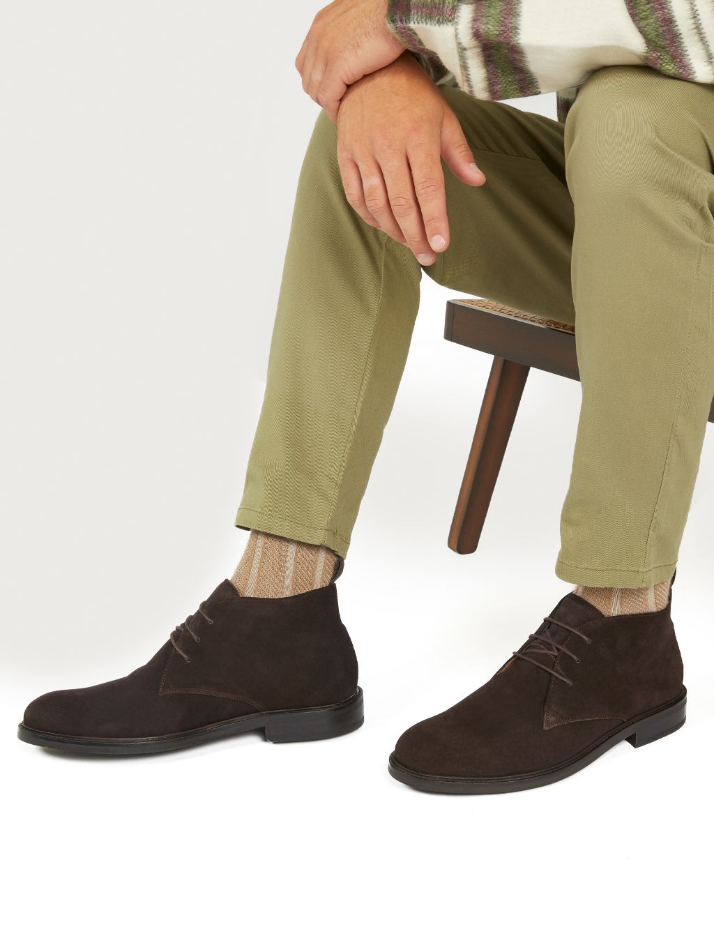 Suede Pull-on Chukka Boots image 1