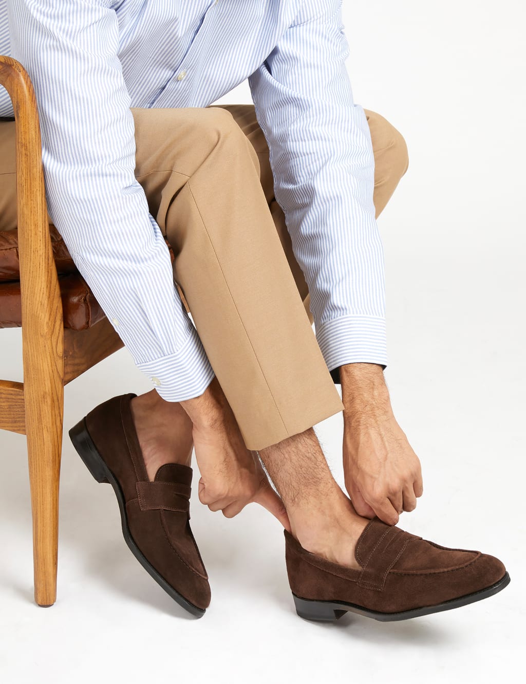 Leather Goodyear Welted Slip-On Loafers image 1