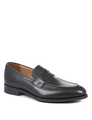 M&S Jones Bootmaker Mens Leather Goodyear Welted Slip-On Loafers