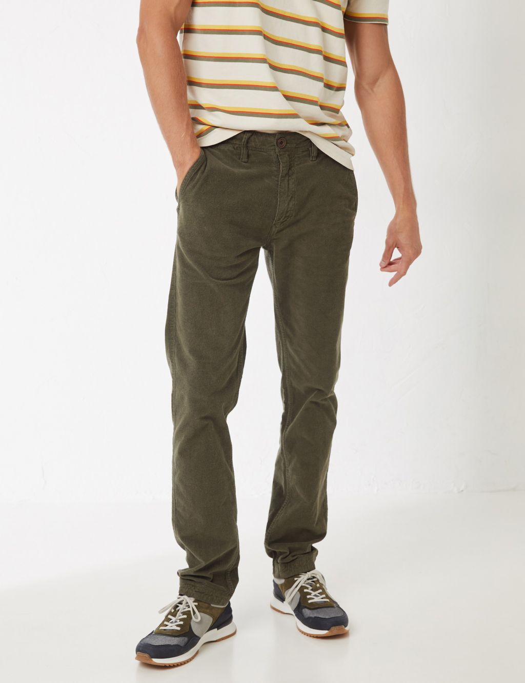 Regular Fit Corduroy Trousers image 1
