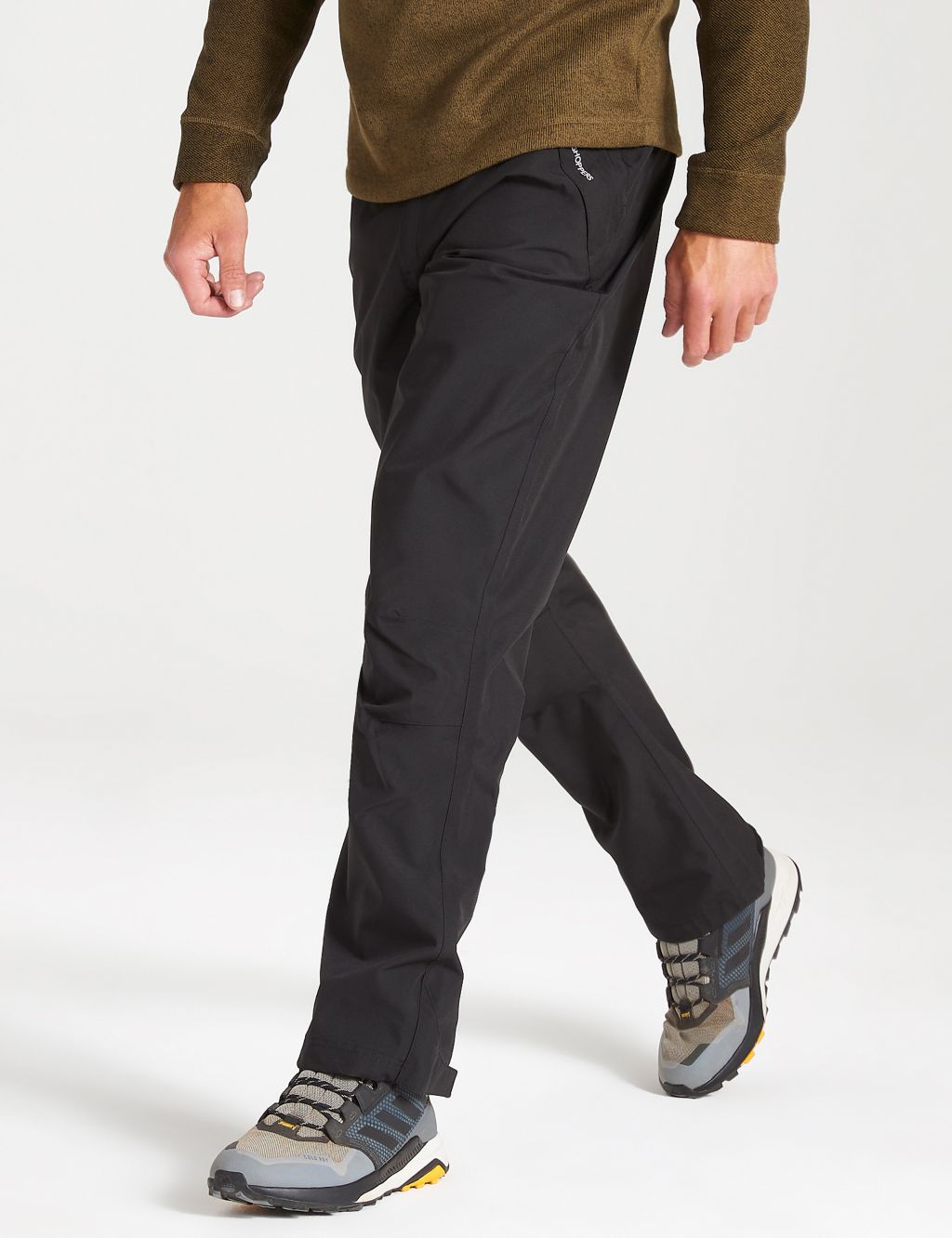 Tailored Fit Waterproof Flat Front Trousers image 1