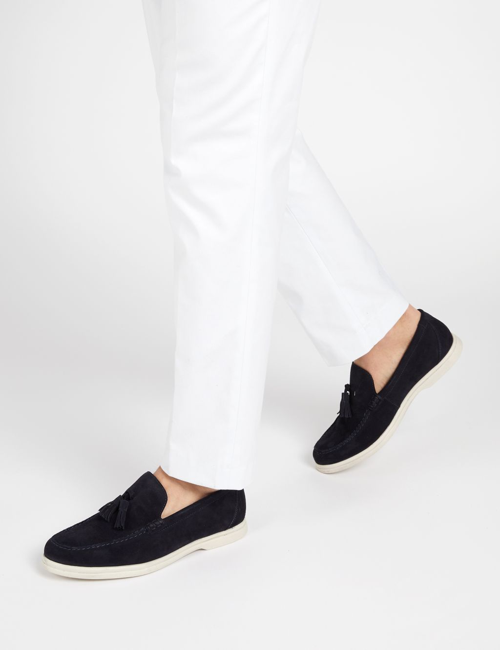 Suede Slip On Loafers image 1
