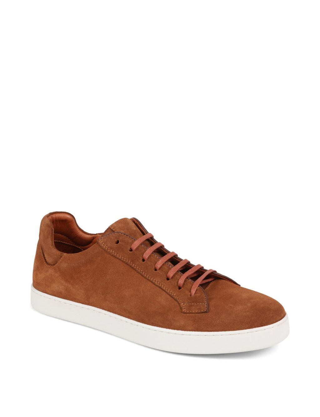 Suede Lace Up Trainers image 3