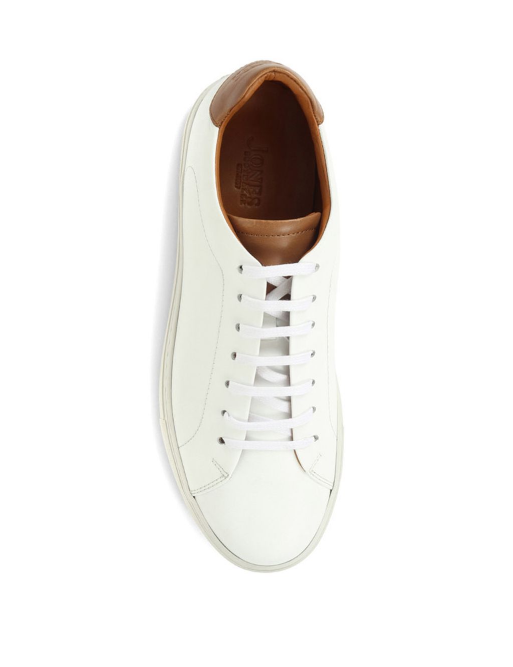 Leather Lace Up Trainers image 6