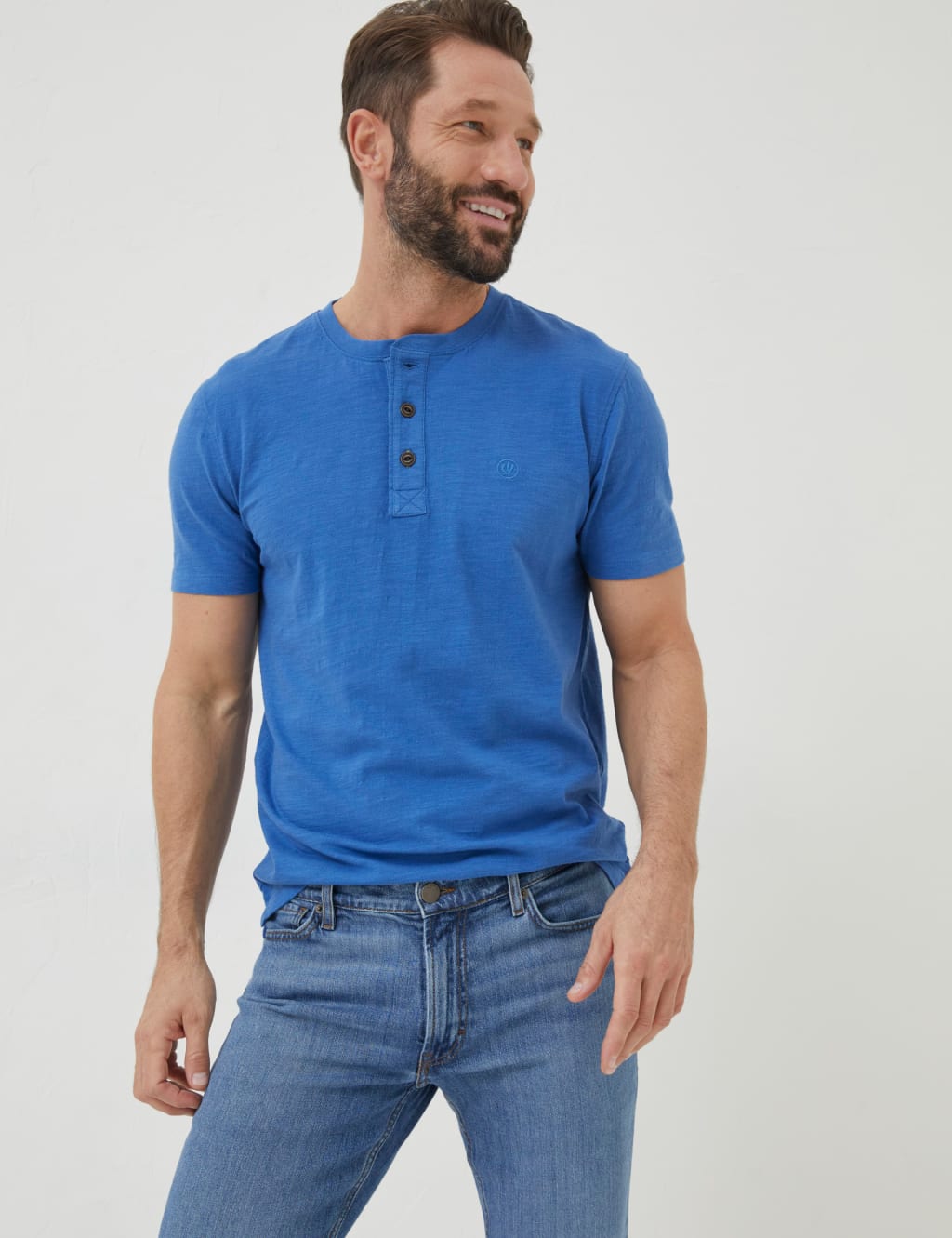 Pure Cotton Henley T-Shirt image 1