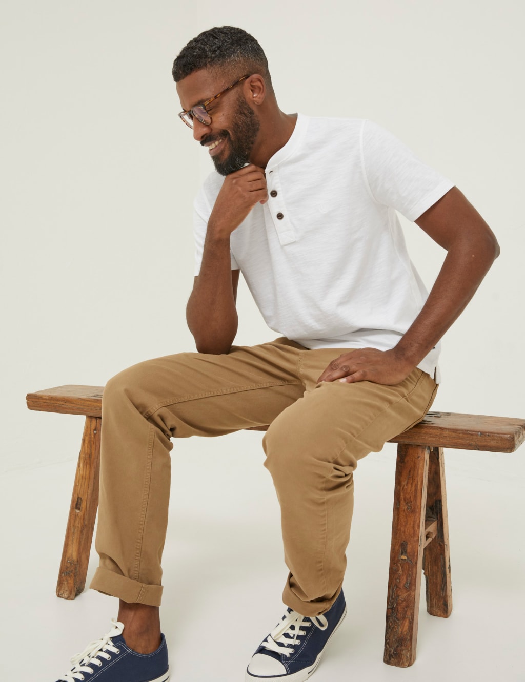 Pure Cotton Henley T-Shirt image 2