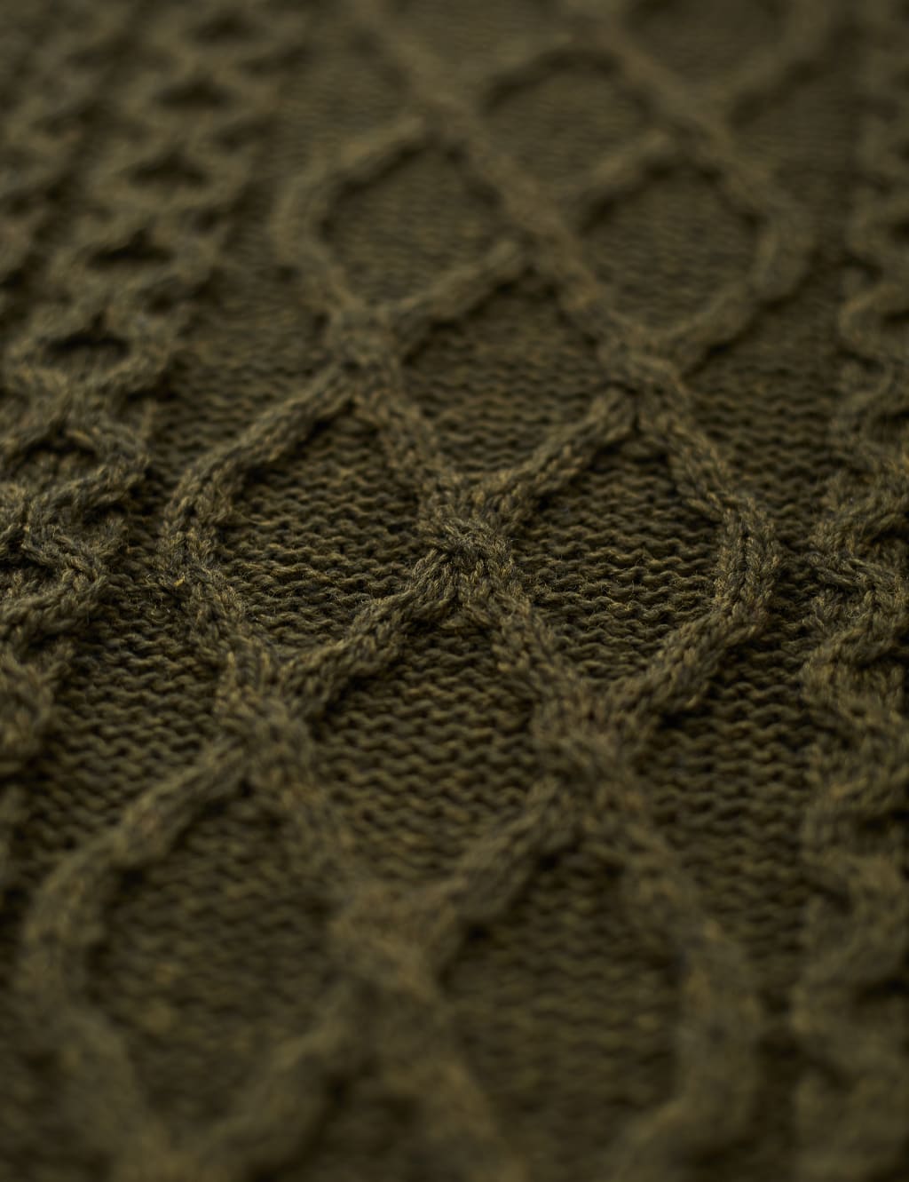 Pure Merino Wool Cable Crew Neck Jumper image 3