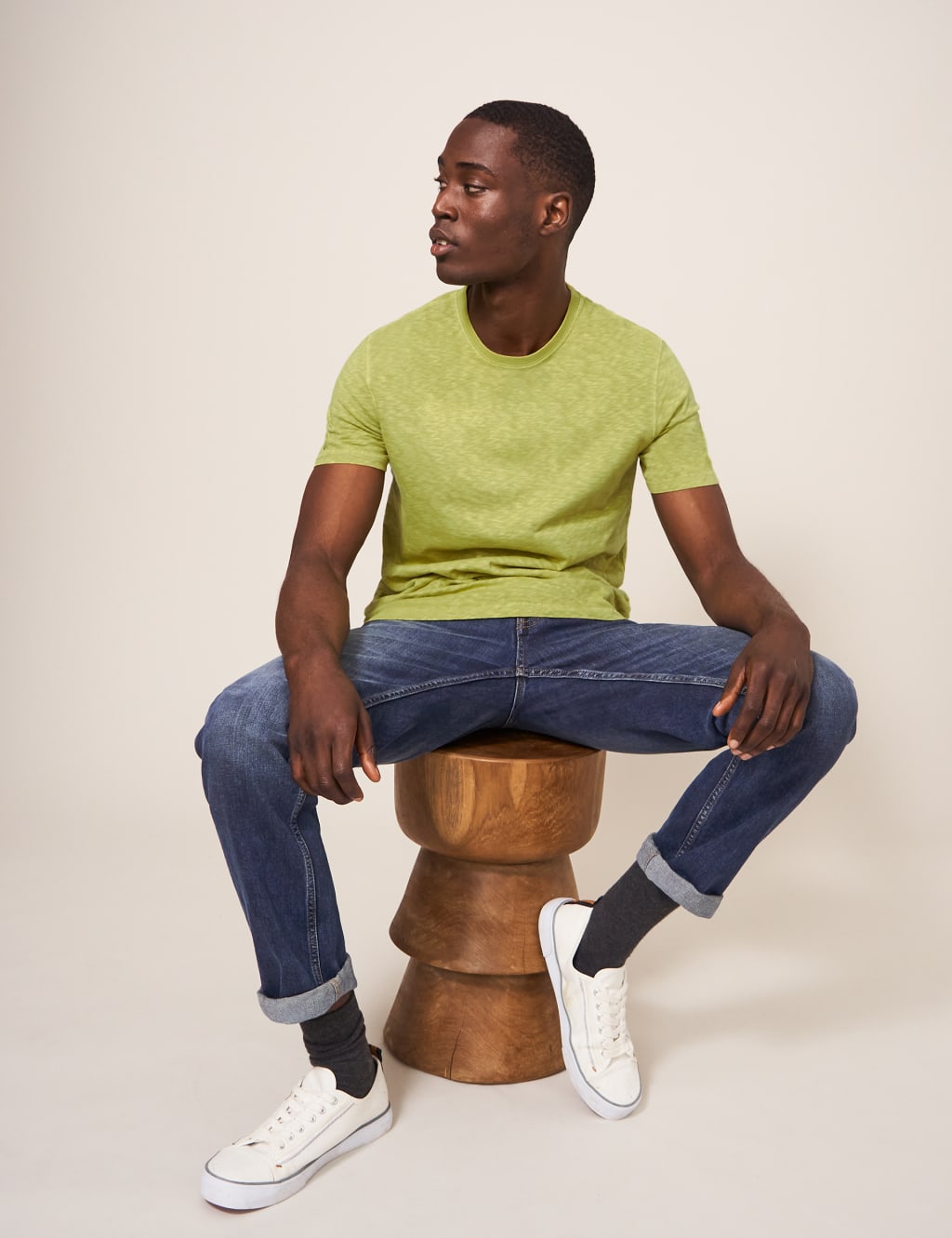Pure Cotton Crew Neck T-Shirt image 3