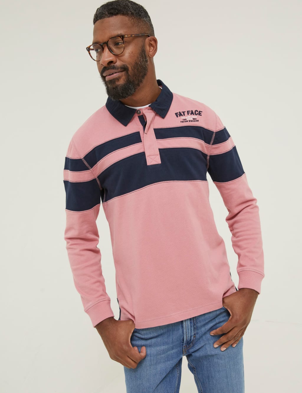 Pure Cotton Striped Long Sleeve Rugby Shirt image 1