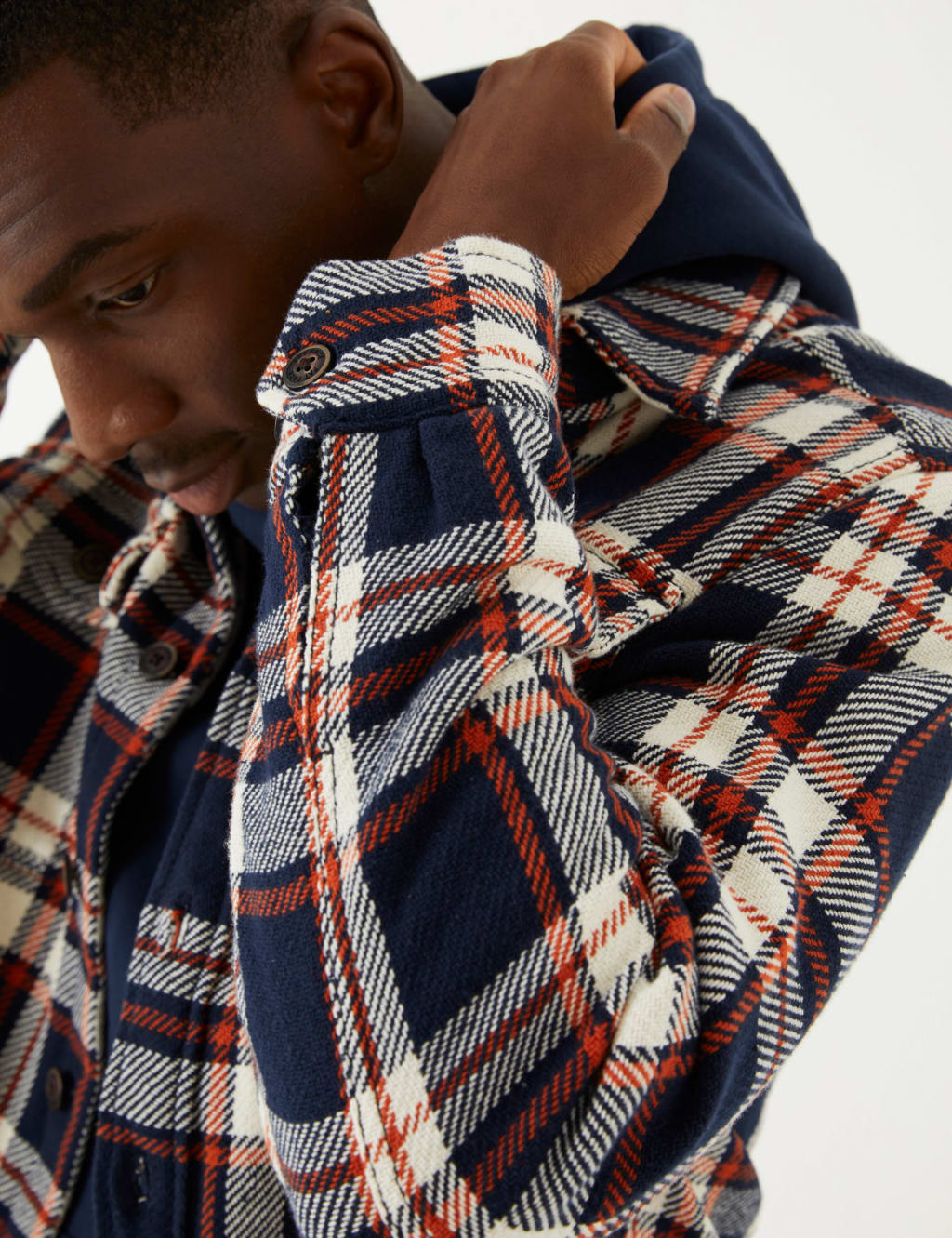 Pure Cotton Check Overshirt image 2