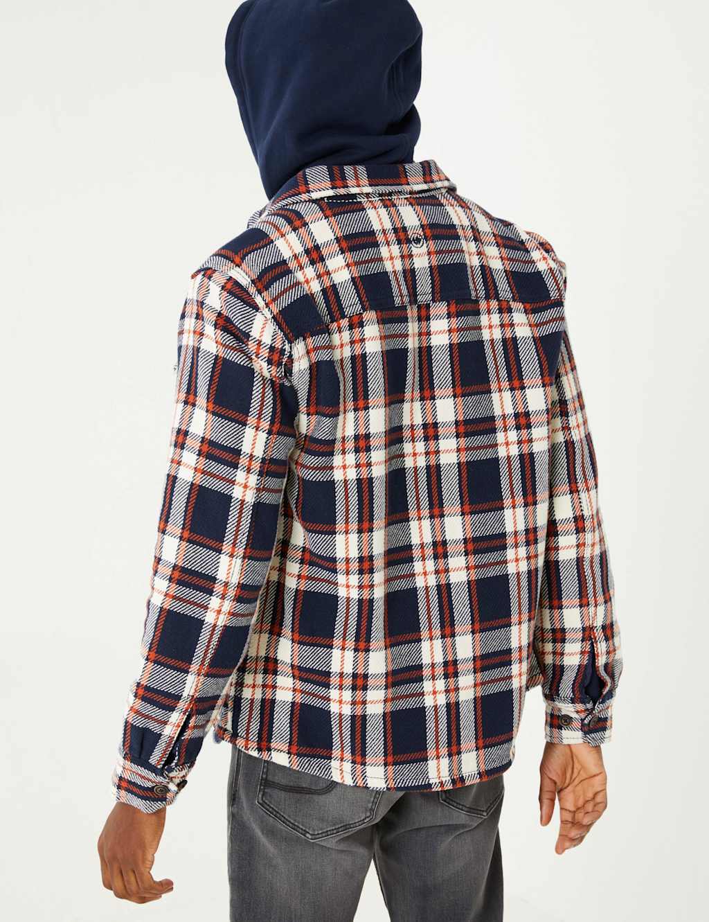 Pure Cotton Check Overshirt image 3