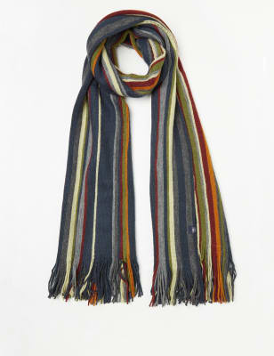 Men's Rochelle Knit Scarf - Navy Blazer/Cornstalk/Sun-Dried Tomato - Ben  Sherman