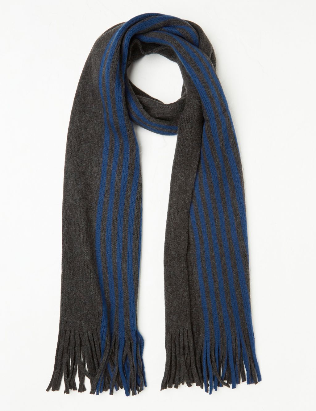 Supersoft Striped Knitted Scarf