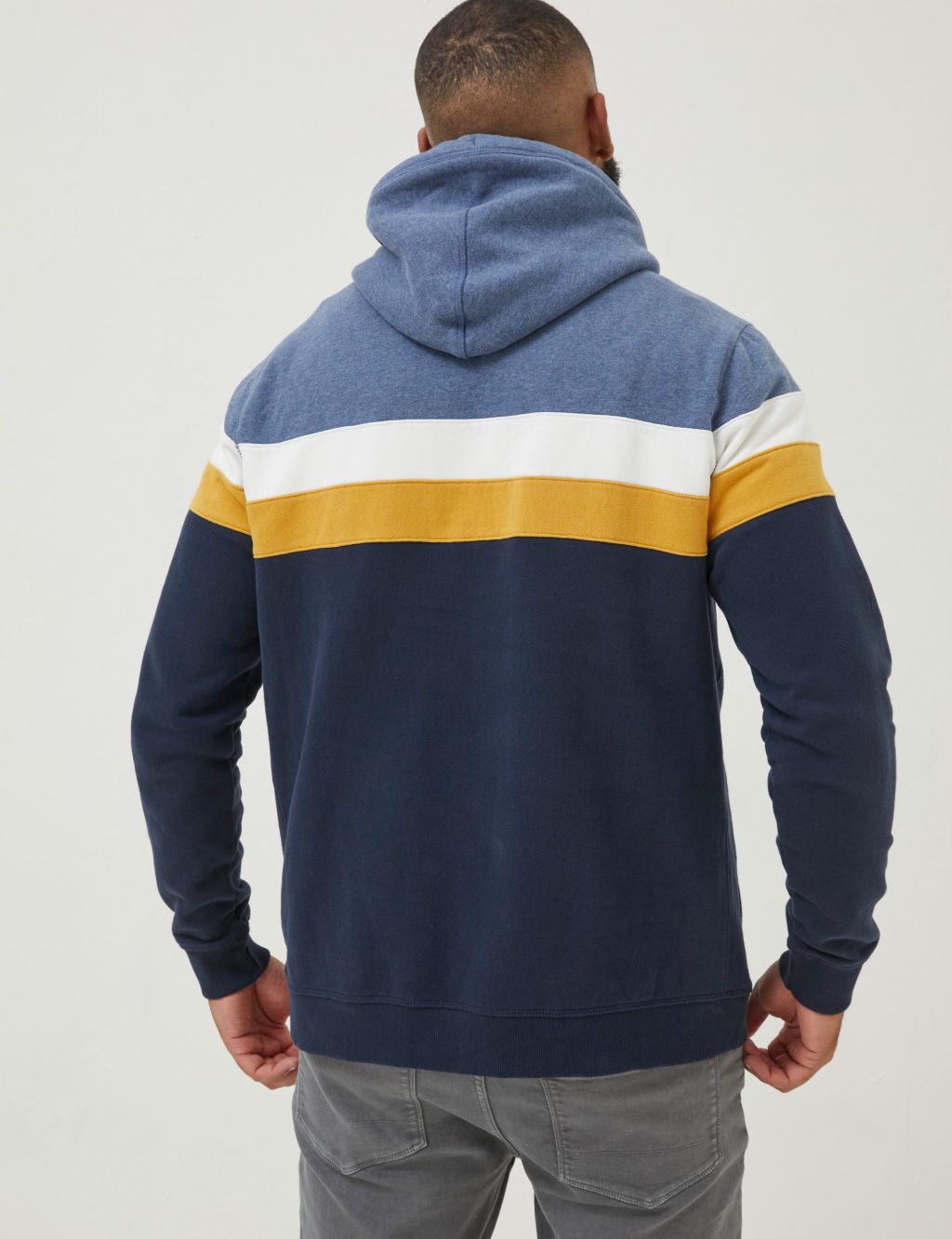 Pure Cotton Striped Hoodie image 3